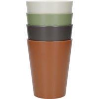 Mikasa Summer Set of 4 Plastic 340ml Tumblers