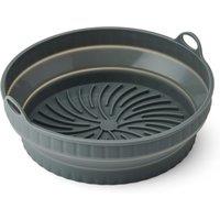 KitchenCraft Reusable Silicone Air Fryer Liners, Round & Collapsible, 20 x 6cm in Grey | Size: 20 x 6 cm