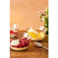 Jamie Oliver Big Love Dreamy Dessert Dishes, Pack of 4 Glass Bowls, 14cm in Clear