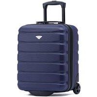 Flight Knight 45x36x20cm EasyJet Free Cabin Bag 2 Wheel Suitcase Hard Shell Carry On in Navy