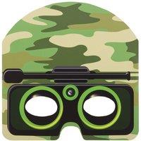 Unique Party Military Camo Face Masks (Pack Of 8) in Green