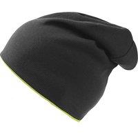 Atlantis Extreme Reversible Jersey Slouch Beanie in True Black