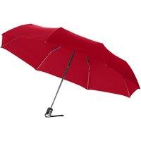 Bullet 21.5in Alex 3-Section Auto Open & Close Umbrella in Red