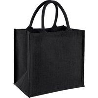 Westford Mill Jute Mini Gift Bag (6 Litres) Pack of 2 in Black