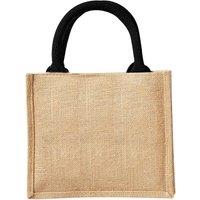 Westford Mill Jute Mini Gift Bag (6 Litres) Pack of 2 in Natural