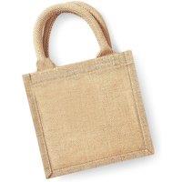 Westford Mill Jute Mini Gift Bag (6 Litres) Pack of 2 in Natural