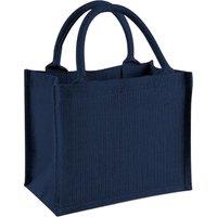 Westford Mill Jute Mini Gift Bag (6 Litres) Pack of 2 in Mid Navy