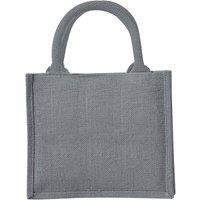 Westford Mill Jute Mini Gift Bag (6 Litres) Pack of 2 in Grey