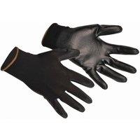 Portwest PU Palm Coated Gloves (A120) Workwear Pack of 2 in Black | Size: Large