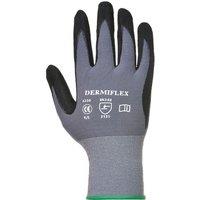 Portwest Dermiflex Safety Work Gloves Pack of 2 in Grey | Size: XL