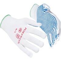 Portwest Nylon Polka Dot Gloves (A110) Safetywear Workwear Pack of 2 in Blue | Size: XL