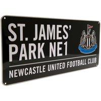 Newcastle United FC Street Sign in Black