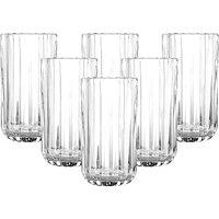 simpa Elegant Highball Glasses - 350ml - Set of 6 in Clear