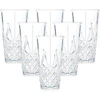 simpa Imperial Elegant Glasses - 435ml - Set of 6 in Clear