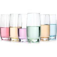 simpa Multicolour Highball Glasses - 330ml - Set of 6