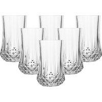 simpa Diamond Highball Glasses - 320ml - Set of 6 in Clear