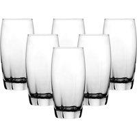 simpa Modern Highball Glasses - 365ml - Set of 6 in Clear