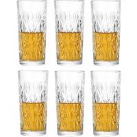 simpa Old Fashioned Highball Glasses - 330ml - Set of 6 in Clear