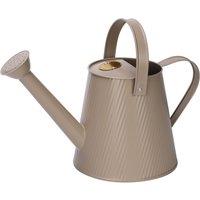 simpa 3 Litre Colour Metal Watering Can with Rose in Medium Beige