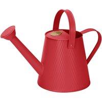 simpa 3 Litre Colour Metal Watering Can with Rose in Red