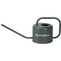 simpa 1.1 Litre Colour Metal Watering Can with Long Spout in Green