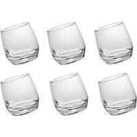 Lucent Rocking Spirit Glasses - 360ml - Set of 6 in Clear