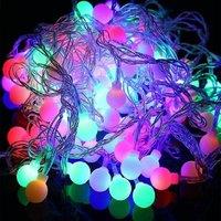 simpa 50 LED Battery Operated Berry Lights in Pale Lilac