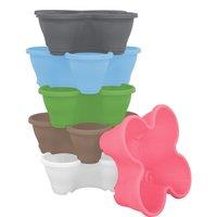 simpa 6PC Quad-Pot Stackable Modular Planters