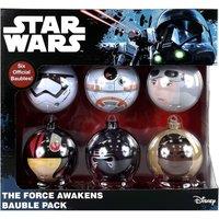 Hasbro Star Wars 6PC Decorated Tin Christmas Baubles