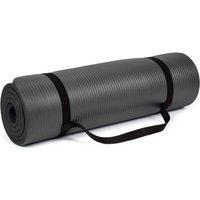 simpa Black Extra Thick 12mm Yoga Mat 183cm x 60cm | Size: 183 cm x 60 cm
