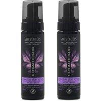 Australis Self Tanning Violet Base Foam Olive Skin Tones - 2 x 200ml in Brown