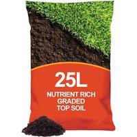 simpa Multi Purpose Nutrients Enriched Graded Top Soil - 25L in Dark Brown