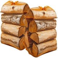 simpa Kiln Dried Birch Hardwood Firewood Logs, 80L in Light Brown
