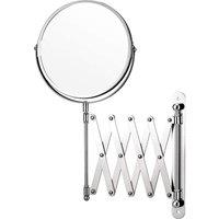 simpa Wall Mountable Vanity Shaving Mirror in Metallic Silver
