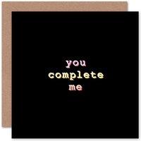 Wee Blue Coo My Type You Complete Me Love Anniversary Valentines Card