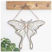 KDMD Luna Moth Hanging Sign in White