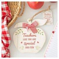 KDMD Teachers Like You Apple Hanging Decoration in Cream