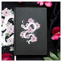 KDMD Floral Snake A5 Notebook in Black