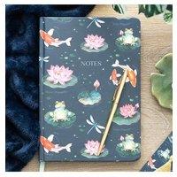 KDMD Pond Print A5 Notebook in Teal