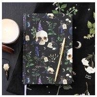 KDMD Venom & Vines Print A5 Notebook in Black