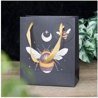 KDMD 23cm Medium Forest Bee Gift Bag in Black