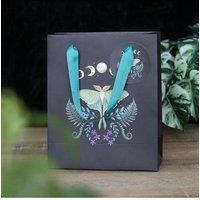 KDMD 23cm Medium Luna Moth Gift Bag in Black