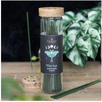 KDMD 4 Packs of Dark Forest White Sage Incense Sticks in Green