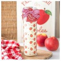 KDMD Apple Print Apple Pie Tube Candle in Cream