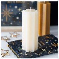 KDMD Cream Starry Night Star Shaped Taper Candle in White