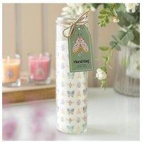KDMD Floral Bug Garden Rose Tube Candle in White
