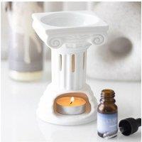 KDMD Greek Column Oil Burner & Wax Warmer in White