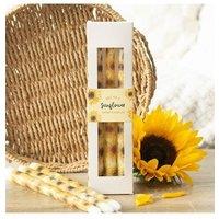 KDMD Set of 3 Sunflower Taper Candles in Yellow