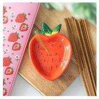KDMD Strawberry Incense Stick Holder in Red