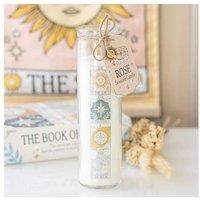 KDMD Vintage Tarot Rose Tube Candle in White